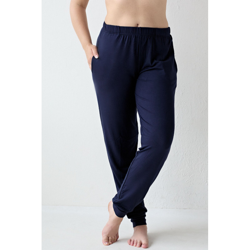Dlouhé modalové kalhoty Con-ta 440/6956 - barva:CON373/namořnická modrá, velikost:40
